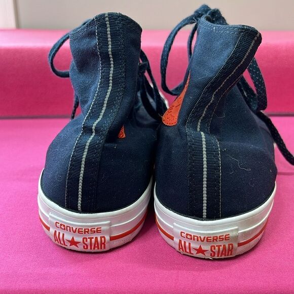 Converse High Tops Navy/Red M12W14 like new! - Picture 5 of 6